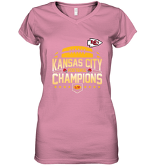 Kansas City Football _ The City Of Champions LIV Women's V-Neck T-Shirt Women's V-Neck T-Shirt - HHHstores