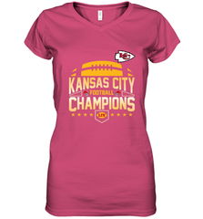 Kansas City Football _ The City Of Champions LIV Women's V-Neck T-Shirt Women's V-Neck T-Shirt - HHHstores
