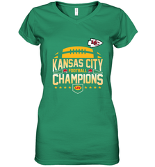 Kansas City Football _ The City Of Champions LIV Women's V-Neck T-Shirt Women's V-Neck T-Shirt - HHHstores