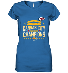 Kansas City Football _ The City Of Champions LIV Women's V-Neck T-Shirt Women's V-Neck T-Shirt - HHHstores