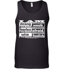 I am strong, fearless wise Best Novelty Gift Wing Inspirational Quote Men's Tank Top Men's Tank Top - HHHstores