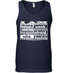 I am strong, fearless wise Best Novelty Gift Wing Inspirational Quote Men's Tank Top