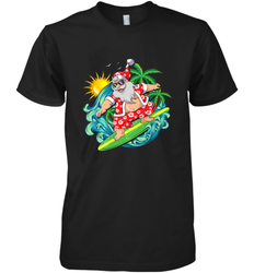 Christmas in July Santa Claus Hawaiian Surfing Gift Surf Men's Premium T-Shirt