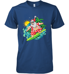 Christmas in July Santa Claus Hawaiian Surfing Gift Surf Men's Premium T-Shirt Men's Premium T-Shirt - HHHstores