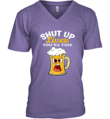 Shut Up Liver You're Fine Funny Saying St. Patrick's Day Men's V-Neck Men's V-Neck - HHHstores