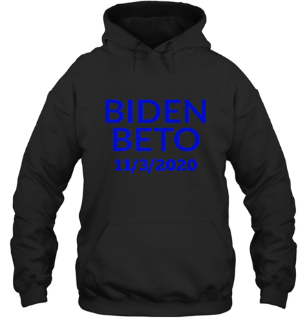 Vote Democrat Joe Biden for President Beto O'Rourke Hooded Sweatshirt Hooded Sweatshirt / Black / S Hooded Sweatshirt - HHHstores