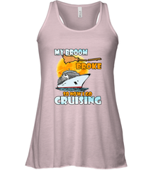 My broom broke so now i go cruising halloween witch Women's Racerback Tank Women's Racerback Tank - HHHstores