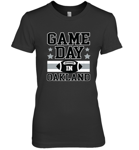 NFL Oakland Game Day Football Home Team Women's Premium T-Shirt Women's Premium T-Shirt / Black / XS Women's Premium T-Shirt - HHHstores