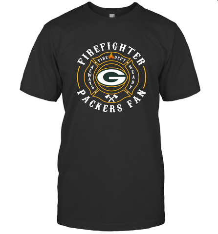 Green Bay Packers NFL Pro Line Green Firefighter Men's T-Shirt Men's T-Shirt / Black / S Men's T-Shirt - HHHstores