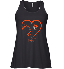 Oklahoma State Cowboys Football Inside Heart  Team Women's Racerback Tank Women's Racerback Tank - HHHstores