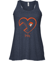 Oklahoma State Cowboys Football Inside Heart  Team Women's Racerback Tank Women's Racerback Tank - HHHstores