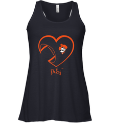 Oklahoma State Cowboys Football Inside Heart  Team Women's Racerback Tank Women's Racerback Tank - HHHstores