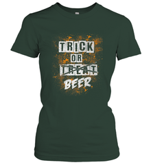 Trick or Beer Funny Halloween Trick or Treat Women's T-Shirt Women's T-Shirt - HHHstores
