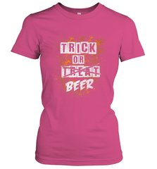 Trick or Beer Funny Halloween Trick or Treat Women's T-Shirt Women's T-Shirt - HHHstores