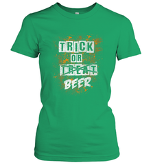 Trick or Beer Funny Halloween Trick or Treat Women's T-Shirt Women's T-Shirt - HHHstores