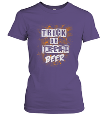 Trick or Beer Funny Halloween Trick or Treat Women's T-Shirt Women's T-Shirt - HHHstores
