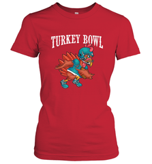 Cool Turkey Bowl _ Funny Thanksgiving Football Player Women's T-Shirt Women's T-Shirt - HHHstores
