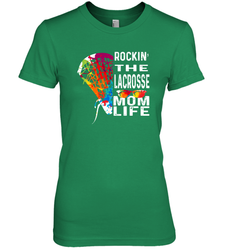 Lacrosse Rockin The Mom Life Women's Premium T-Shirt