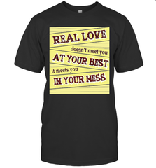 Real love funny quotes for valentine (2) Men's T-Shirt Men's T-Shirt - HHHstores