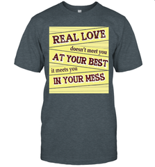 Real love funny quotes for valentine (2) Men's T-Shirt Men's T-Shirt - HHHstores