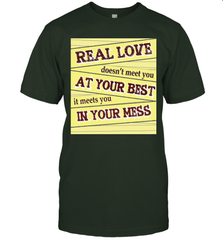 Real love funny quotes for valentine (2) Men's T-Shirt Men's T-Shirt - HHHstores