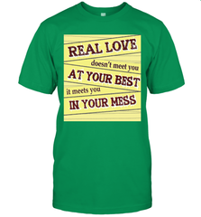 Real love funny quotes for valentine (2) Men's T-Shirt Men's T-Shirt - HHHstores
