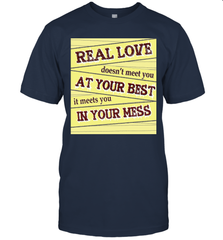 Real love funny quotes for valentine (2) Men's T-Shirt Men's T-Shirt - HHHstores
