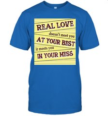 Real love funny quotes for valentine (2) Men's T-Shirt Men's T-Shirt - HHHstores