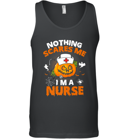 Nurse Halloween Gifts Nothing Scares Me I Am A Nurse Men's Tank Top Men's Tank Top / Black / XS Men's Tank Top - HHHstores