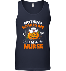 Nurse Halloween Gifts Nothing Scares Me I Am A Nurse Men's Tank Top