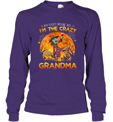 You can't scare me I'm the crazy grandma halloween Long Sleeve T-Shirt Long Sleeve T-Shirt - HHHstores