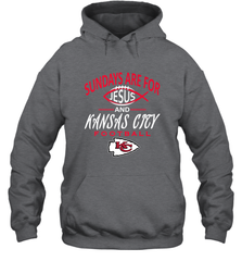 Sundays Are For Jesus and Kansas City Funny Football Hooded Sweatshirt Hooded Sweatshirt - HHHstores