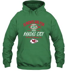 Sundays Are For Jesus and Kansas City Funny Football Hooded Sweatshirt Hooded Sweatshirt - HHHstores