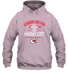 Sundays Are For Jesus and Kansas City Funny Football Hooded Sweatshirt Hooded Sweatshirt - HHHstores