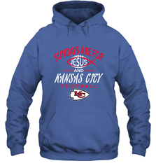 Sundays Are For Jesus and Kansas City Funny Football Hooded Sweatshirt Hooded Sweatshirt - HHHstores
