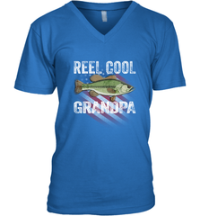 REEL COOL GRANDPA Men's V-Neck Men's V-Neck - HHHstores