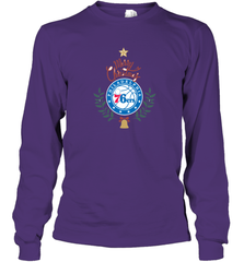 NBA Philadelphia 76ers Logo merry Christmas gilf Long Sleeve T-Shirt Long Sleeve T-Shirt - HHHstores