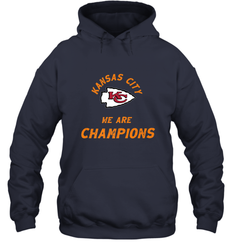 KC Kansas City Tribal Arrowhead we are Champions Hooded Sweatshirt