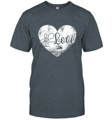 Love Valentines Day Heart Vintage Gift For Men Women Men's T-Shirt Men's T-Shirt - HHHstores
