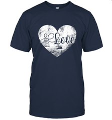 Love Valentines Day Heart Vintage Gift For Men Women Men's T-Shirt Men's T-Shirt - HHHstores