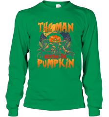 Mens Halloween Fun Dad The Man Behind Pumpkin Gift Long Sleeve T-Shirt Long Sleeve T-Shirt - HHHstores