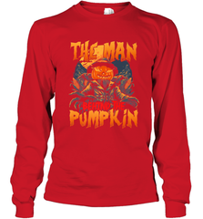 Mens Halloween Fun Dad The Man Behind Pumpkin Gift Long Sleeve T-Shirt Long Sleeve T-Shirt - HHHstores
