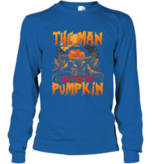 Mens Halloween Fun Dad The Man Behind Pumpkin Gift Long Sleeve T-Shirt Long Sleeve T-Shirt - HHHstores