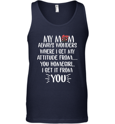 HOCKEY My Mom Always Wonders Men's Tank Top