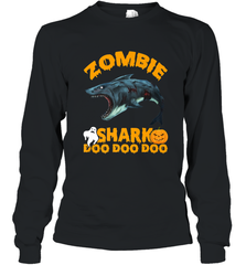 Zombie Shark Doo Doo Doo Halloween Shake Costume Lover Gifts Long Sleeve T-Shirt Long Sleeve T-Shirt - HHHstores
