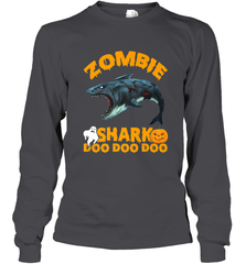 Zombie Shark Doo Doo Doo Halloween Shake Costume Lover Gifts Long Sleeve T-Shirt Long Sleeve T-Shirt - HHHstores