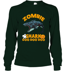 Zombie Shark Doo Doo Doo Halloween Shake Costume Lover Gifts Long Sleeve T-Shirt Long Sleeve T-Shirt - HHHstores