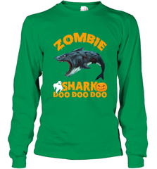 Zombie Shark Doo Doo Doo Halloween Shake Costume Lover Gifts Long Sleeve T-Shirt Long Sleeve T-Shirt - HHHstores