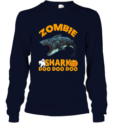 Zombie Shark Doo Doo Doo Halloween Shake Costume Lover Gifts Long Sleeve T-Shirt Long Sleeve T-Shirt - HHHstores