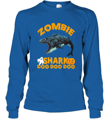 Zombie Shark Doo Doo Doo Halloween Shake Costume Lover Gifts Long Sleeve T-Shirt Long Sleeve T-Shirt - HHHstores